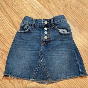 Old navy denim jean‎ skirt small 6-7